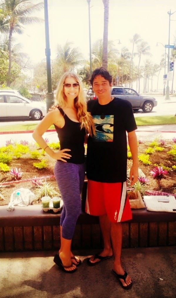 I met a fan who follows me on Facebook:)