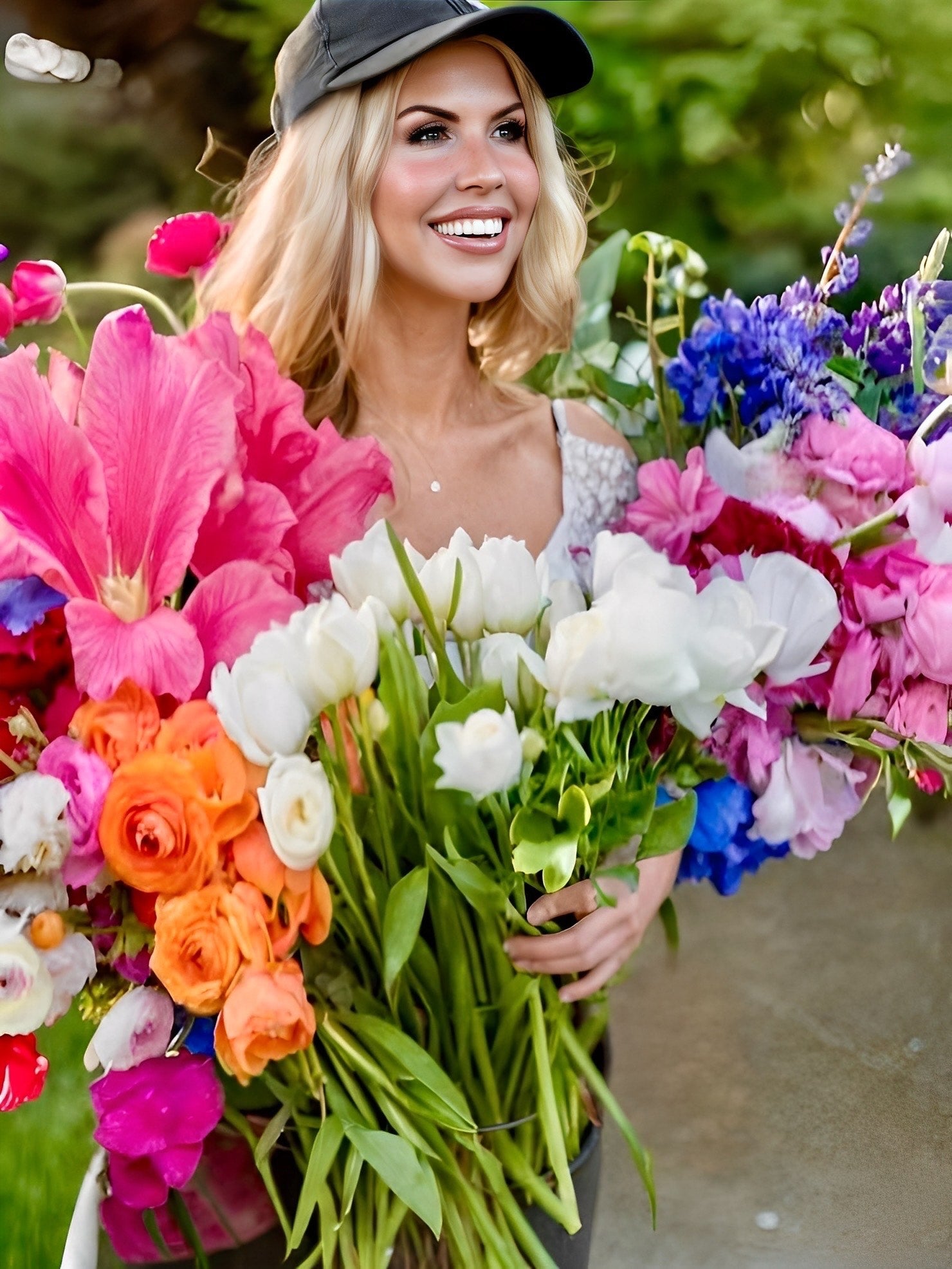 Andrea as a young model