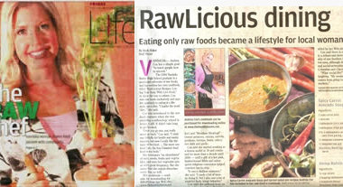 Andrea is featured in the Dayton Daily News in a feature article about her raw foods lifestyle.